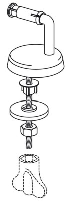 [B13P999] B13P999 - PRESSALIT O SET UNI. SCHARNIEREN, STANDAARD MONTAGE B13
