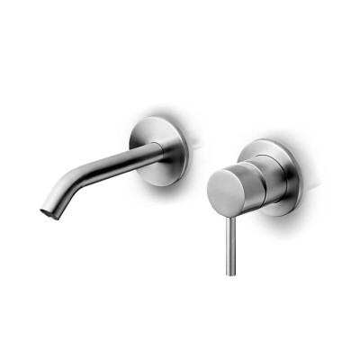 [800-1503] 800-1503 - JEE-O SLIMLINE WASTAFELMENGKRAAN WANDMODEL INCL. INBOUWDEEL - STRUCTUUR ZWART