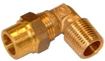 [6092G 1/2 18] F031020402TG - CONEX COUDE GAS 1/2 M  X 18 MM