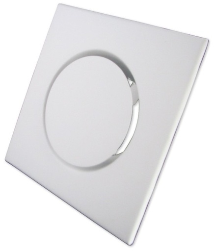 [TDM 125] VENTILATIE PULSIE KLEP 125MM DESIGN VIERKANT WIT