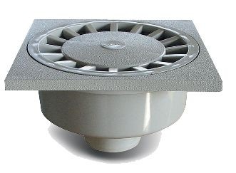 [SC9084] SC908G - NICOLL KLOKPUT 250X250 AANSLUITING 80-90MM LICHT GRIJS