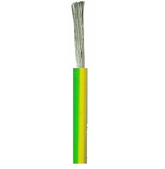 [107795] N04100GG - SOEPELE KABEL VOBS (H07V-K) 1,5 MM² 450/750 V Eca GEEL GROEN