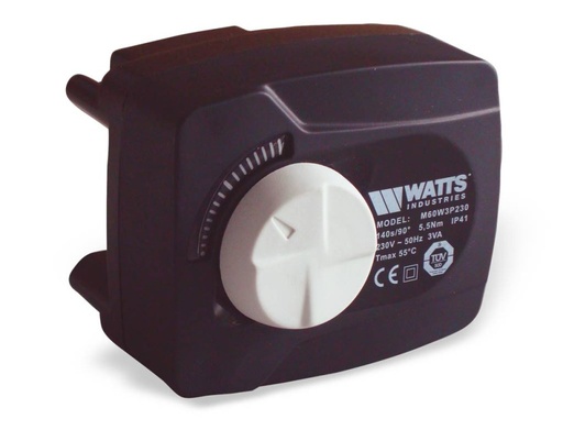 [109659] 10028079 - WATTS DRIEWEG MENGRAAN MOTOR 140SEC, 230V + MANUEEL MAX 110° 10 BAR