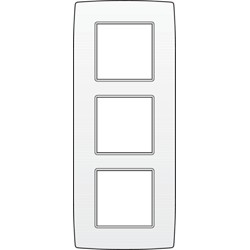 [120004] 101-76300 - NIKO AFDEKPLAAT DRIEDUBBEL VERTIKAAL WIT