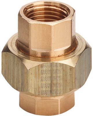 [3330 6/4] RACCORD BRONS 6/4 F X F VLAKKE DICHTING
