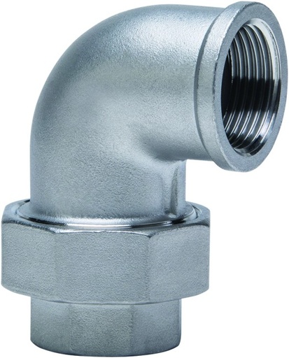 [96I 1 1/4] 6096-114 - COUDE RACCORD INOX FF  1 1/4