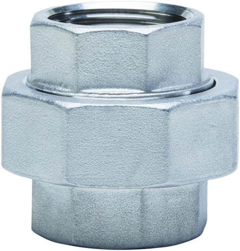 [332I 3/8] 6332-038 - LAS RACCORD INOX VLAK DICHTEND 3/8