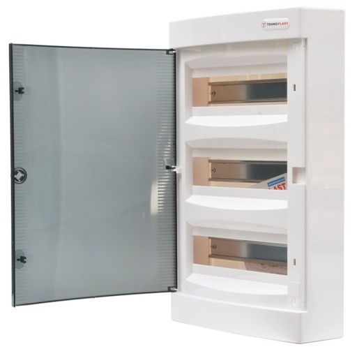 [131237] N18-C - VERDEELKAST OPBOUW 18 MODULES  396 x 236 x 112mm IP40