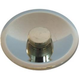 [11231] GEVELKOM CHROME ROND 90mm losse aansluiting 
