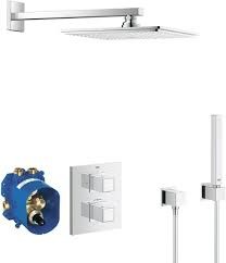  34741000 - GROHE CUBE SET INBOUWSYSTEEM HOOFD & HANDDOUCHE 2 FUNCTIES