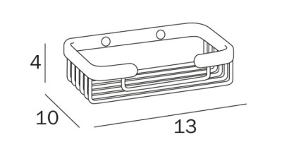 [ A04500 CR] INDA HOTELLERIE ZEEPKORF CHROOM 13 CM