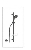 [6536 0120 33] HANSAFIT GLIJSTANGSET WANDMONTAGE 720 MM