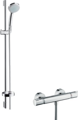 [27035000] HANS GROHE COMBI DOUCHESET 90 CM + ECOSTAT COMFORT DOUCHETHERMOSTAAT CHR.