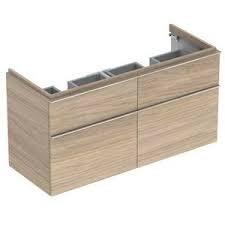 [841422000] 841422000 - GEBERIT ICON ONDERKAST 120CM MET UITSPARING VOOR 2 LAVABO KLEUR EIK NATUREL