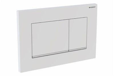 [115.883.01.1] 115.883.01.1 - GEBERIT DUWPLAAT SIGMA 30  MAT WIT RECHTE TOETSEN 