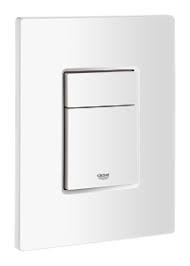  38765SH0 - GROHE  DUWPLAAT WIT 2 TOETSEN 15.6 X 19.7 NOVA