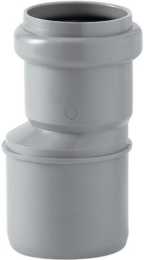 [2241J 50X40] 5475100 - REDUCTIE GRIJS PVC MET JOINT 50X40MM