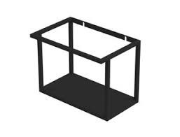 [1901205] 1901205 - CONTRA FRAME MET VASTE BODEMPLAAT 40 X 26 X 29 H MET HANDDOEKHOUDER