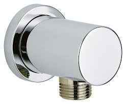  27057AL0 - GROHE RAINSHOWER AANSLUITBOCHT MET RONDE ROZET BRUSHED HARD GRAPHITE