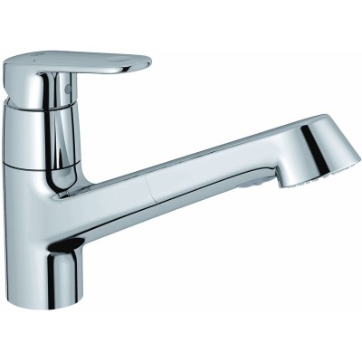 [GROHE 32 942 002] 32942002 - GROHE EUROPLUS KEUKENKRAAN LAGE UITLOOP + UITTREKB HANDSPR CHR.