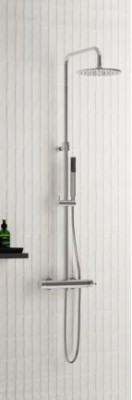 [ZCOL 646LIQ CR BRILLO ] RPO ZCOL646LIQCR - PAFFONI DOUCHEZUIL BIRILLO 78/126 HOOFD&HANDDOUCHE Metal 225mm 12l/m