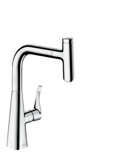[14857000] 14857000 - HANS GROHE METRIS SELECT 240 KEUKEN MENGKRAAN + UITTR VUISTDOUCHE CHR.