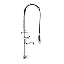 [5625] 5625 - DELABIE VOORSPOELKOLOM + EENGREEPSMENGKRAAN + TELESCOPISCHE UITLOOP ZWART