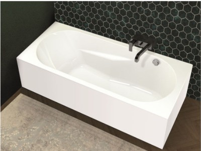 [B082005005] B082005005 - RIHO BAD LAZY PLUG & PLAY 180 X 80 RECHTS WIT GLANS INCLUSIEF POOTSET plaatsing linkse hoek