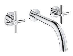 [GROHE 20 164 003] 20164003 - GROHE ATRIO 3 GATS AFWERKSET LAVABO MUURMENGKRAAN CHR sprong 18 cm 