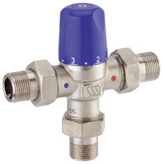 [1897182] WATTS THERM. MENGKRAAN MMVc 3/4 RODE KNOP regelbaar buitenaf