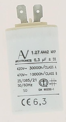 [87387029230] 87387029230 - BUDERUS O CONDENSATOR  6.3UF 470VAC