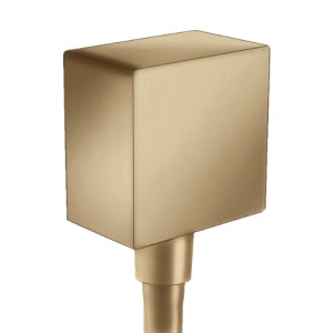 [26455140] 26455140 - HANS GROHE FIXFIT SQUARE AANSLUITBOCHT BRUSHED BRONZE