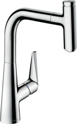 [7385300] 7385300 - HANS GROHE TALIS SELECT M51 KEUKEN MENGKRAAN + UITTREKBARE FLEXIBEL - 1 JET