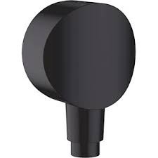 [26453670] 26453670 - HANS GROHE FIXFIT S AANSLUITBOCHT MET TERUGSLAGKLEP MAT ZWART