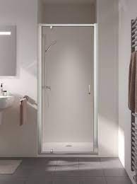 [ST KOP09019VPK] STKOP09019VPK - KERMI STINA DRAAIDEUR OMKEERBAAR BR. 86-91 H 195 CM TRANSP. GLAS MET CADACLEAN + ZILVER HOOGGLANS