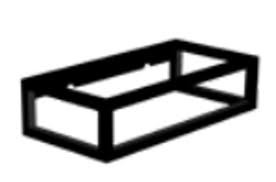 [1901210] 1901210 - INK VERSUS FRAME STAAL MAT ZWART 36 X 18 X 9