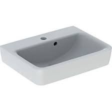 [501.628.001] 501.628.001 - GEBERIT RENOVA  PLAN LAVE-MAINS 50 X 38 KR. GAT CENTRAAL EN MET OVERLOOP 