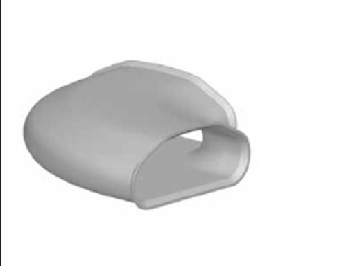 [010330052] 010.330.052 - BEG PROFI AIR COUDE 90° PLAT TUNNELBUIS