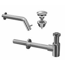 [9902420] 9902420 - COMBI SET 3A MUURKRAANTJE + PLUG +SYPHON UITV.CHROOM