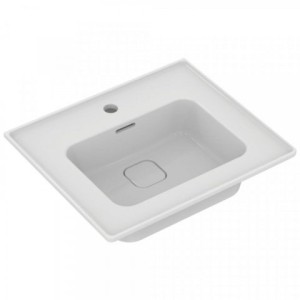 [T298801] T298801 - IDEAL STANDARD STRADA II INBOUWWASTAFEL 540 X 460  MET OVERLOOP EN KRAANGAT