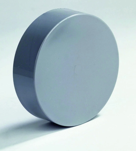 [2300 75] 20022315 - AFSLUITKAP PVC GRIJS  75MM