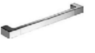 [A1895ACR] A1895ACR - INDA LEA HANDGREEP 30 CM  UITV.CHROME