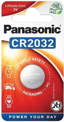 [846946] 1684 - PANASONIC BATTERIJ CR-2032/2B  LITHIUM BATTERIJ 3V