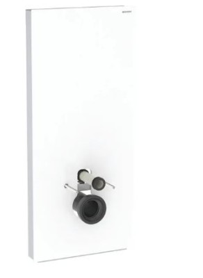 [131.031.SI.5] 131.031.SI.5 - GEBERIT MONOLITH  + WIT GLAS ZIJAFWERKING ALUMINIUM 114 CM