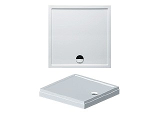 [DA59] D002006005 - RIHO DOUCHE DAVOS 90 X 90 WIT + POTEN + PLINT