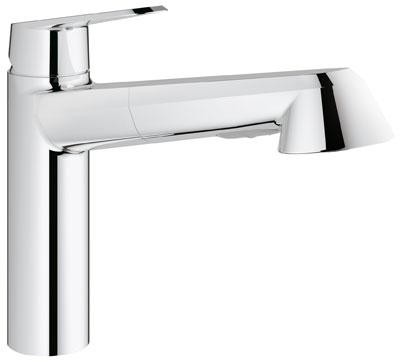  32257002 - GROHE EURODISC COSMOPOLITAN  KEUKENKRAAN + UITTREKB SPROEIER CHR.
