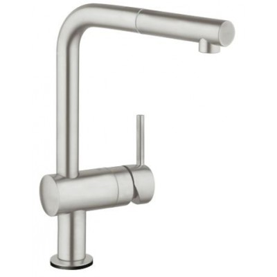 [31360DC1] 31360DC1 - GROHE MINTA TOUCH KEUKENKRAAN L-UITLOOP MET UITTREKBARE MOUSSEUR SUPERSTEEL