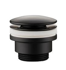 [0501 NO] ZSCA050NO - PAFFONI CLIC-CLAC M ZWART 5/4 vijs 70mm AFSLB & NIET AFSLUITBAAR 2 func.