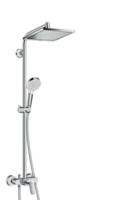 [27284000] 27284000 - HANS GROHE SHOWERPIPE CROMETTA E240 1JET MET EENGREEPSMENGKRAAN CHR.