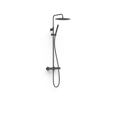 [19039302NM] 19039302NM - TRES  REGENDOUCHE OPBOUW MAT ZWART 300mm 10Lit/min
